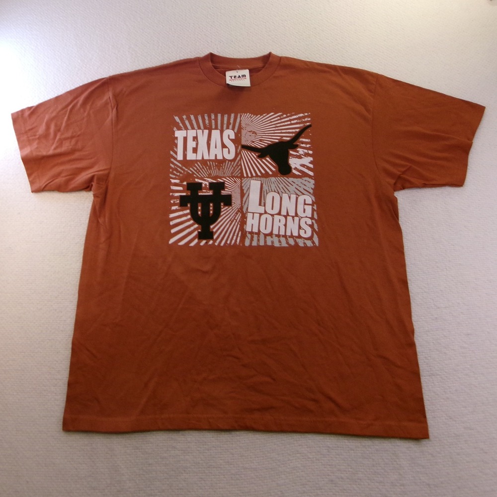 Team Edition Men XL T-Shirt Burnt Orange Texas‎ Longhorns Graphic Tee NWT